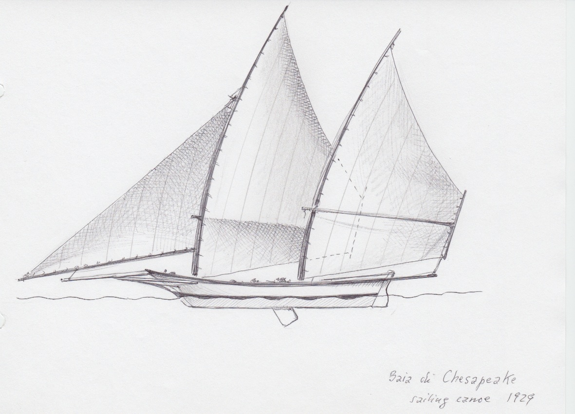 136 Baia di Chesapeake - sailing canoe - 1929